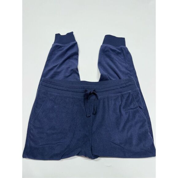 Encore by Idina Menzel Navy Blue Terry Jogger Size Petite Small  NWOT - Picture 1 of 7